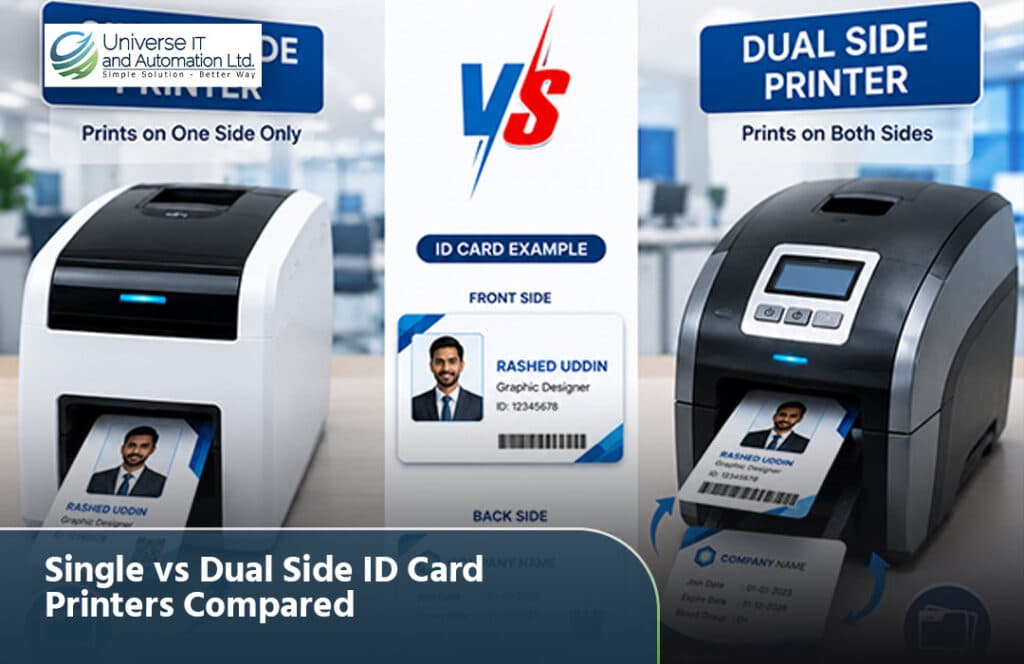 Single vs Dual Side ID Card Printers Compared